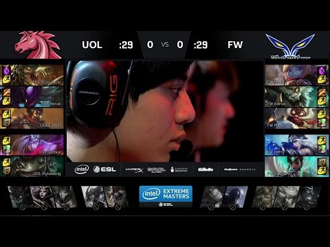 UOL vs FW Game 1 Highlights - UNICORNS OF LOVE vs. FLASH WOLVES - Group B Winners' Match - IEM 2017
