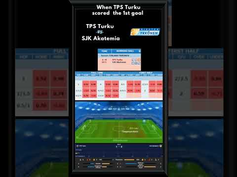 TPS Turku VS SJK Akatemia |  Asian MY Odds |  When TPS Turku scored  the 1st goal #shorts
