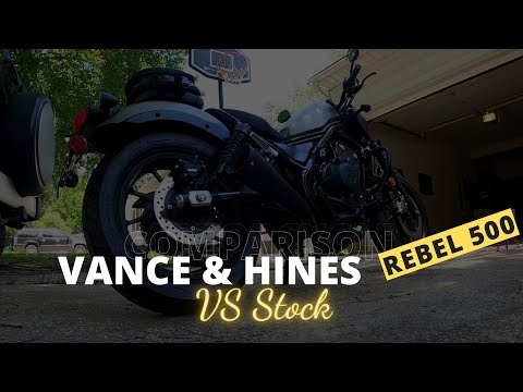 STOCK VS VANCE & HINES | SOUND COMPARISON | HONDA REBEL 500