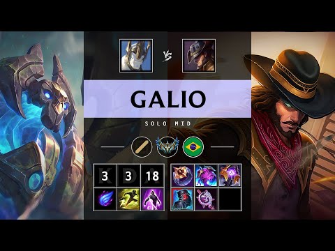 Galio Mid vs Twisted Fate - BR Challenger Patch 25.14