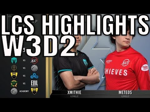LCS Highlights ALL GAMES Week 3 Day 2 Spring 2020 League of Legends Championship Series