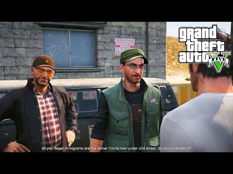 GTA 5: Civil Border Patrol - Minute Men (Trevor) | Strangers and Freaks | Walkthrough