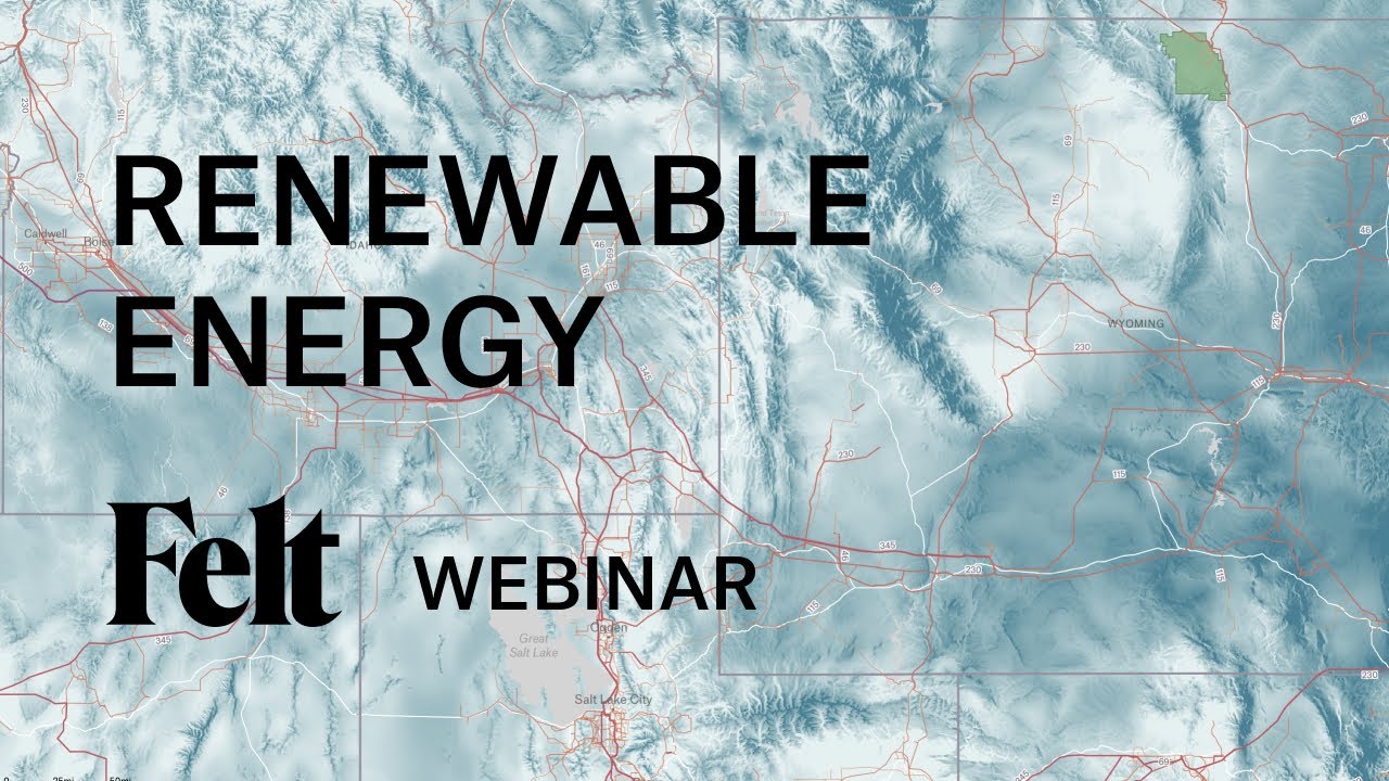 Mapping for Renewable Energy