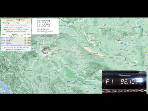 HRT-HR 1 - Zagreb 🇭🇷 - 92,1 MHz received in Valpovo 🇭🇷