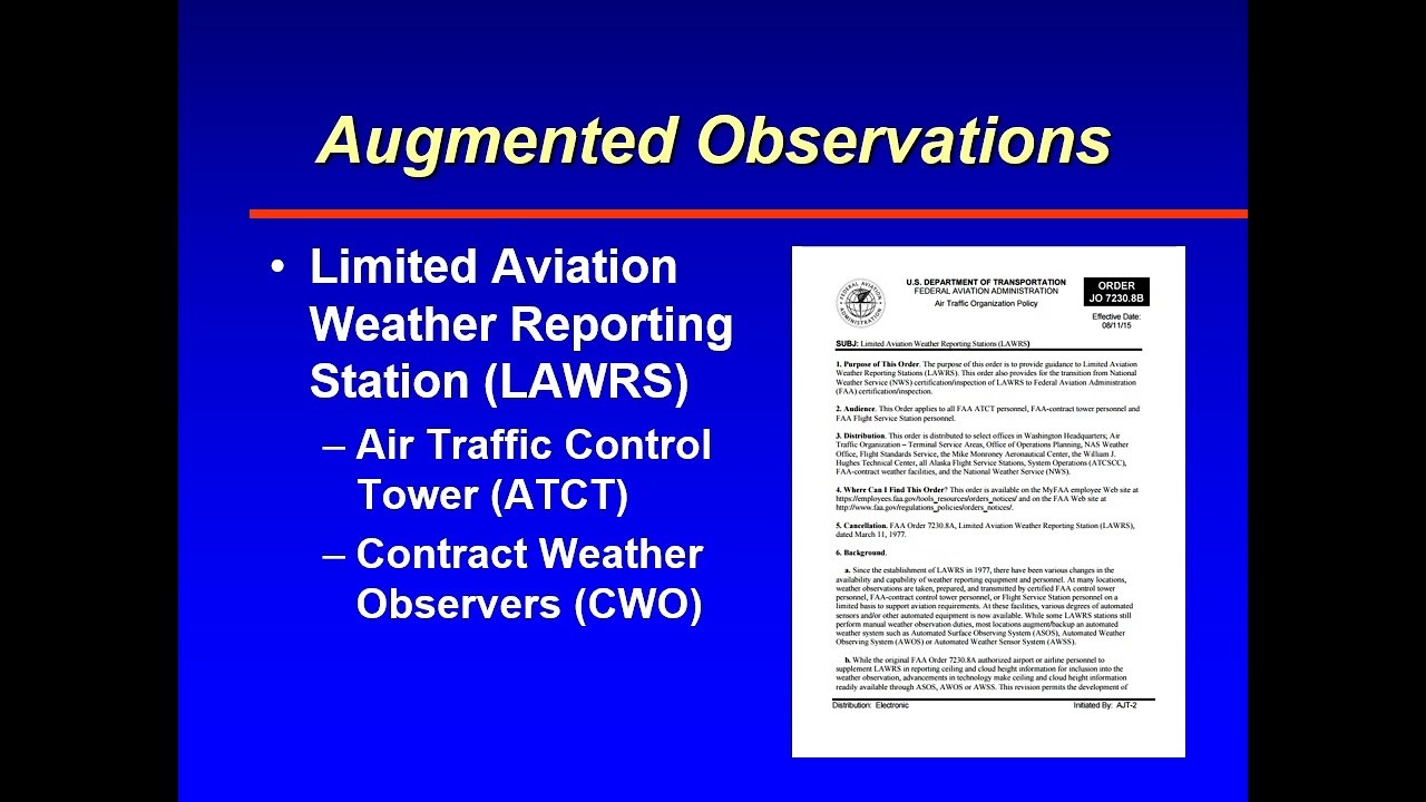 ATSC 231 METARs - Overview