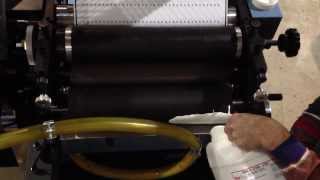 Filling the Ink Fountain, Setting Dr  Roll to Anilox roll and Installing Dr  Blade Assembly Video