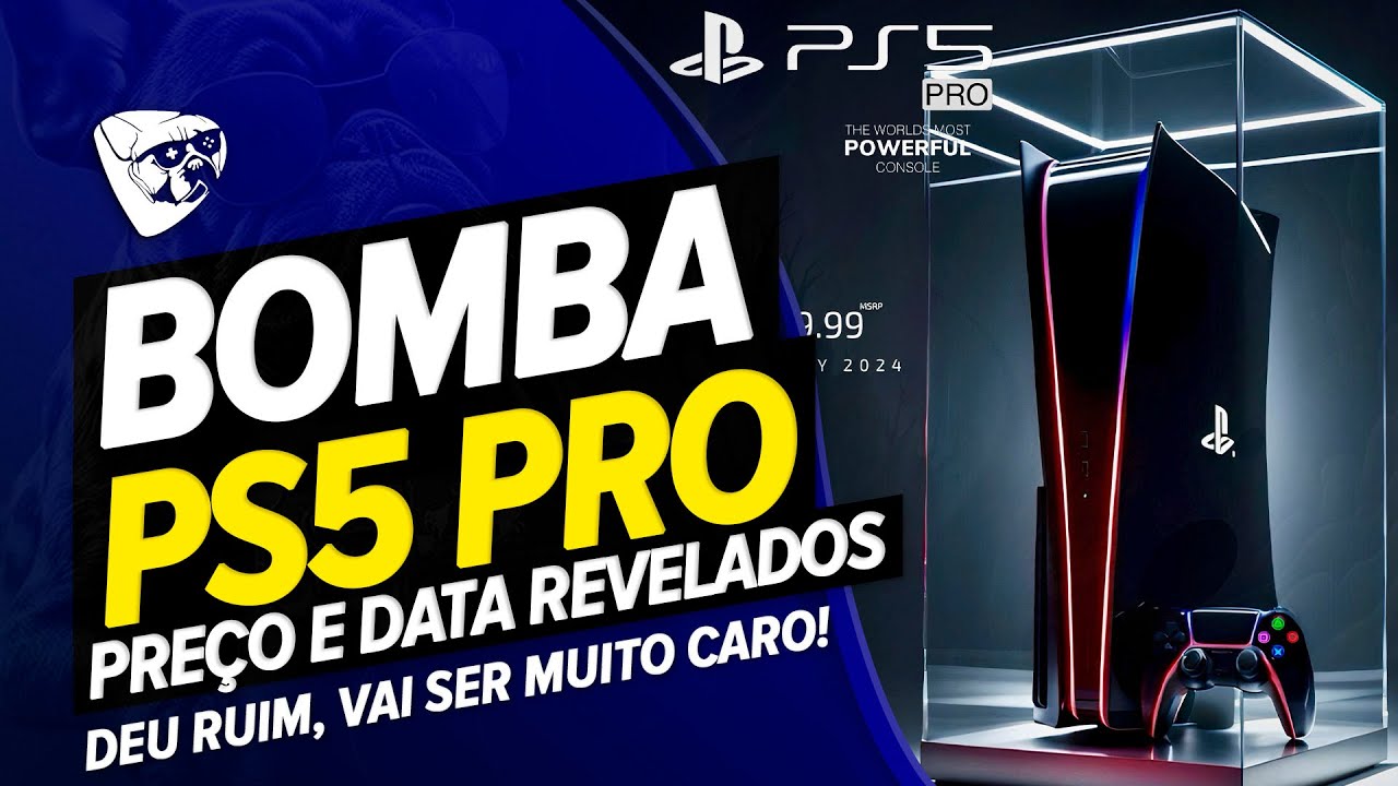 BOMBA! PREÇOS Do PS5 PRO REVELADOS, Data De ANÚNCIO, PRÉ VENDA e LANÇAMENTO! DEU RUIM, Muito Caro!