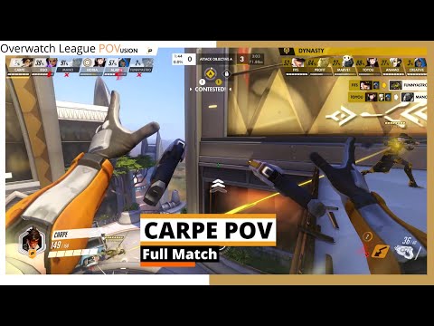 CARPE POV | Tracer, Ashe, Hanzo, McCree & Mei | Fusion vs Dynasty | Play-Ins - Full Match | OWL 2021