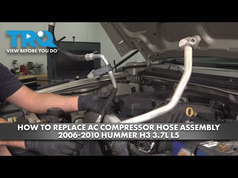 How to Replace AC Compressor Hose Assembly 2006-2010 Hummer H3 3.7L L5