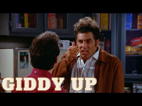 Giddy Up Kramer Gif