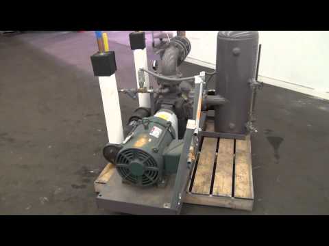 Used-Nash SC 4/7 vac pumps on skid with 20 HP motors and tanks - stock # 44807012