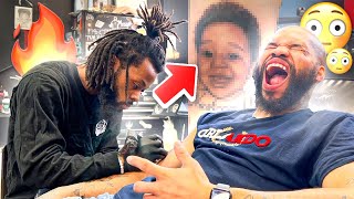 I FINALLY GOT MY SON'S FACE TATTED **GONE WRONG**