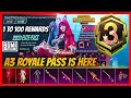 A3 ROYALE PASS 1 TO 100 REWARDS FIRST LOOK - BEST ROYAL PASS TILL DATE , BGMI RELEASE DATE ( BGMI )