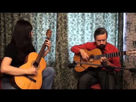 Ievan Polkka (traditional finnish tune), guitar duo - YouTube