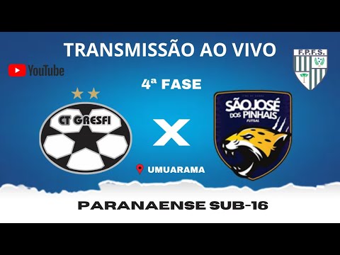 CT GRESFI X SÃO JOSÉ DOS PINHAIS - CAMPEONATO PARANAENSE SUB 16 - QUARTA FASE