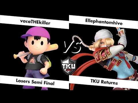 TKU Returns - Losers Semi Final - vacaTHEkiller (Ness) vs Ellephantomhive (Sheik)