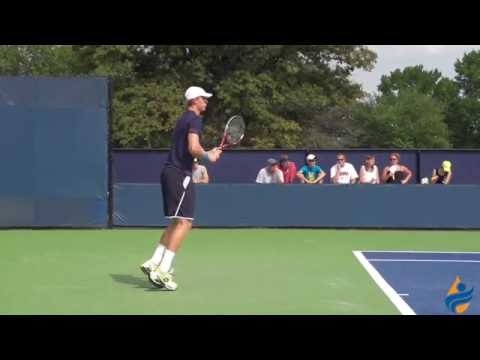 Kevin Anderson Slow Motion Serve, Forehand & Backhand 240FPS 1080p