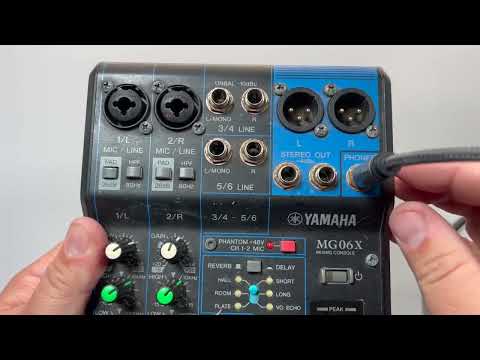 YAMAHA MG06X 6 Input Compact Stereo Mixer with Effects  Best for musicians