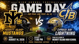 Merritt Island Hosts 7A Cypress Bay Tonight in the 2026 Kickoff Classic on Space Coast Daily TV