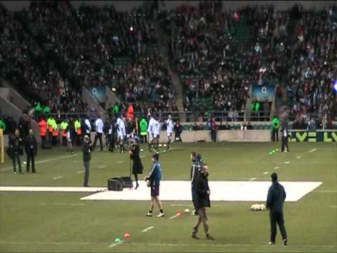 Rebecca ferguson at  twickenham Rugby- no satisfaction