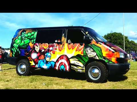 Customised graffiti vehicles