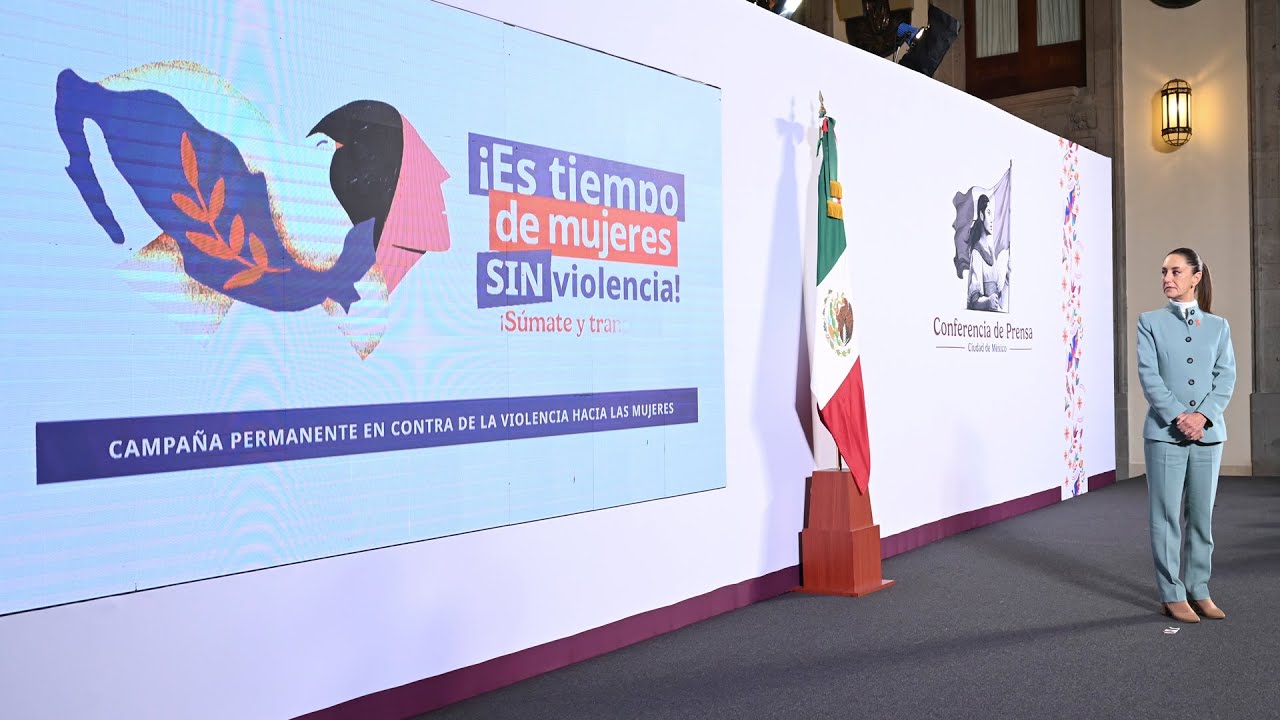 Es tiempo de mujeres sin violencia. Conferencia presidenta Sheinbaum