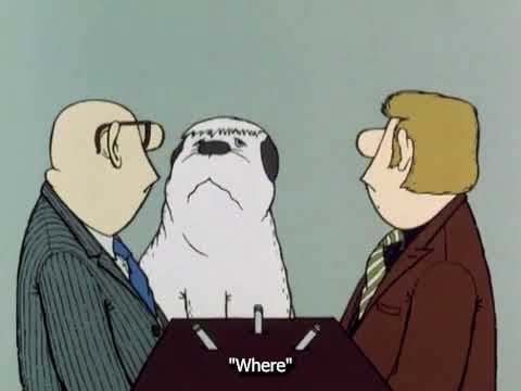 Bello, the talking dog. German humour from 1977. (Subtitled)