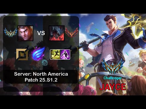 Jayce Top vs Aatrox - NA Challenger - Patch 25.S1.2