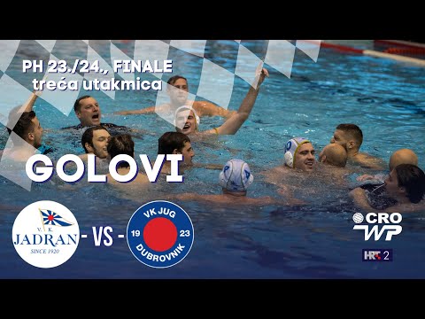 GOLOVI: PH 23/24, FINALE (3. utakmica) - VK Jadran ST vs VK Jug Adriatic osiguranje