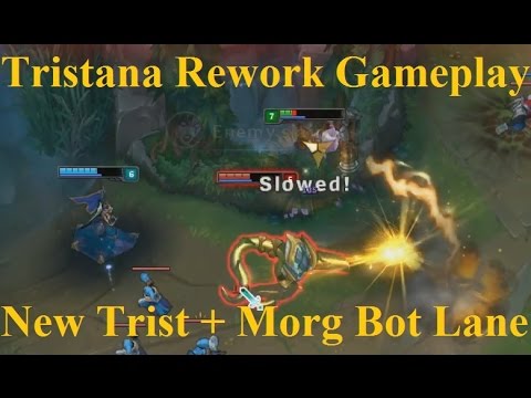 Tristana Rework Full Gameplay Spotlight - New AD Carry Tristana w/ Morgana