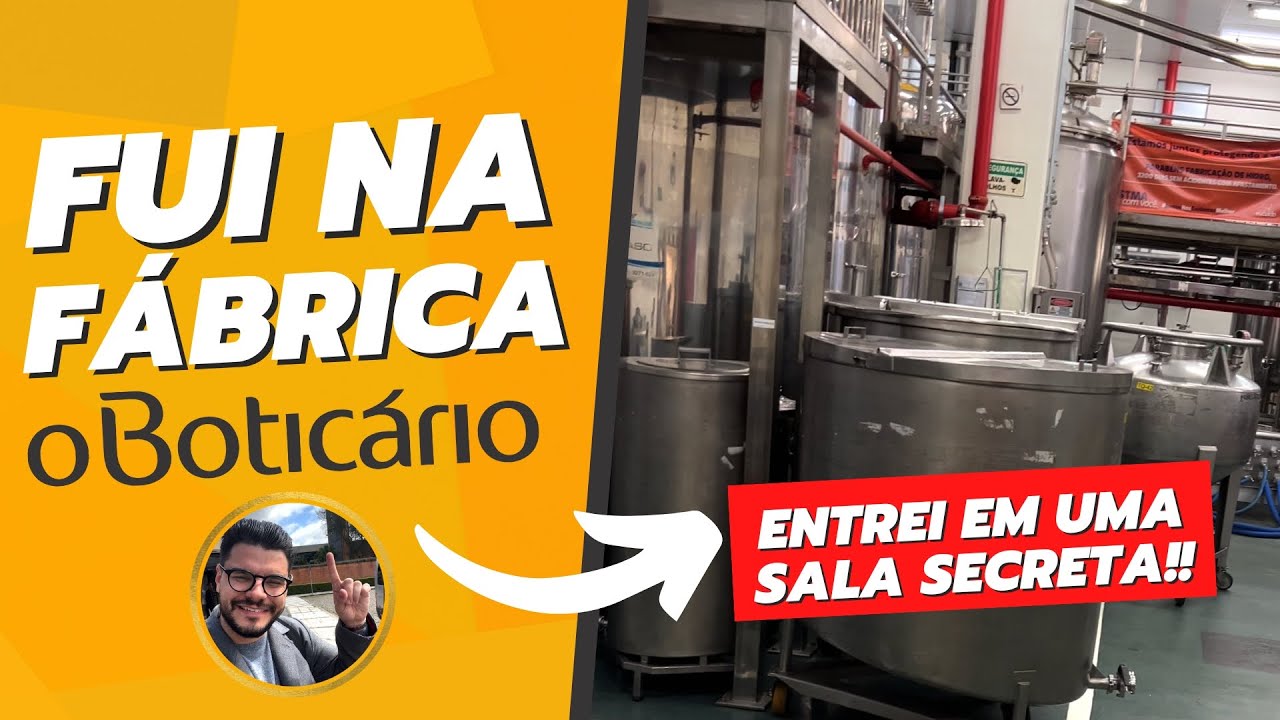 CONHECI A FÁBRICA DE PERFUMES DO BOTICÁRIO E FOI UMA EXPERIÊNCIA MÁGICA! ENTREI EM UMA SALA SECRETA😱