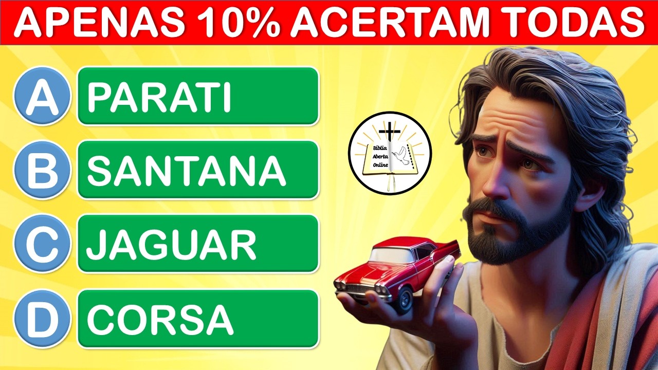 100 PERGUNTAS BÍBLICAS VARIADAS PARA TE DESAFIAR - QUIZ BÍBLICO