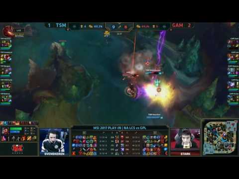 TSM vs GAM Highlights Game 4 MSI 2017 Play In Round 2 Team Solo Mid vs Gigabyte Marines