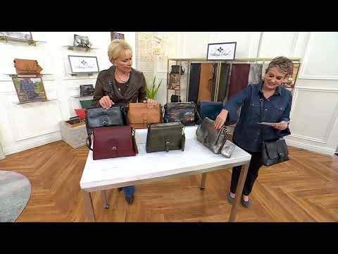 Patricia Nash Mili Leather Medium Flap Crossbody w/ Coin Pouch on QVC