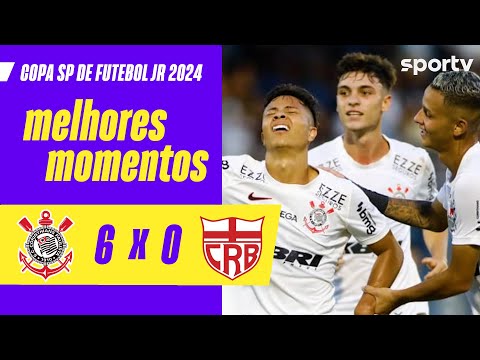 Gols e lances de Corinthians x CRB