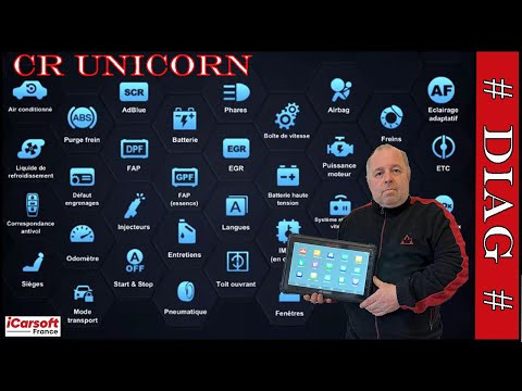 Top Choice For Professional Garages! Famous French Mechanic With 115K Followers Tests iCarsoft CR Unicorn Flagship Scanner