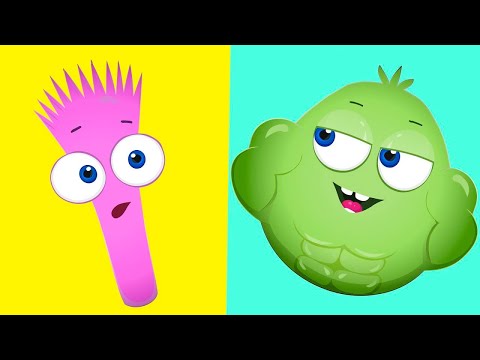 Оп и Боб — Силач и Слабак — Развивающий мультфильм для детей