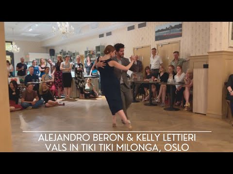 Romance de Barrio Troilo Alejandro Beron & Kelly Lettieri dance tango vals in Tiki Tiki Milonga Oslo