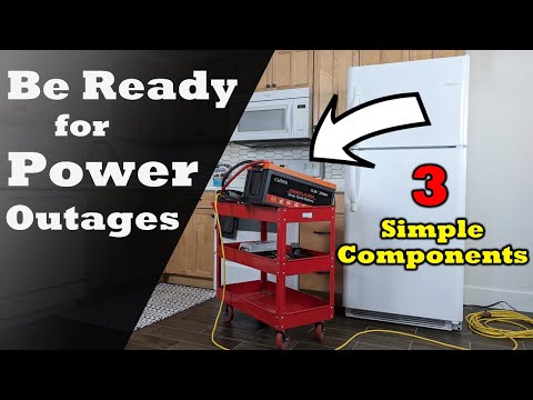 DIY - Three Component Backup System! Keep Powered Up During An Outage! CHINS LiFePO4 + Xantrex