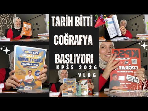 KPSS 2026 | Tarih Bitti, Coğrafyaya Başlıyorum! Kaynaklarım, Tavsiyelerim ve Gerçek Sohbet ☕