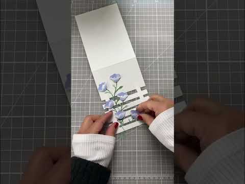 DIY Trellis Split Card Front Design #cardmaking