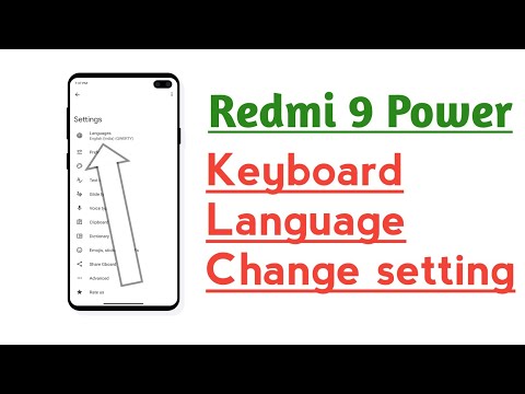 Redmi 9 Power Keyboard Language Change setting