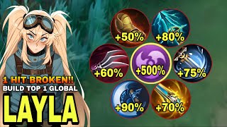 Download lagu TOP 1 GLOBAL LAYLA BEST 1 HIT CRAZY BUILD 2026!! (100% BROKEN) | LAYLA BEST SKIN 2026 - MLBB mp3