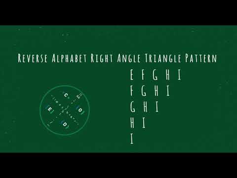 107 Alphabet Right Angle Triangle Pattern Without Any Pre Defined Method Using While Loop In Python