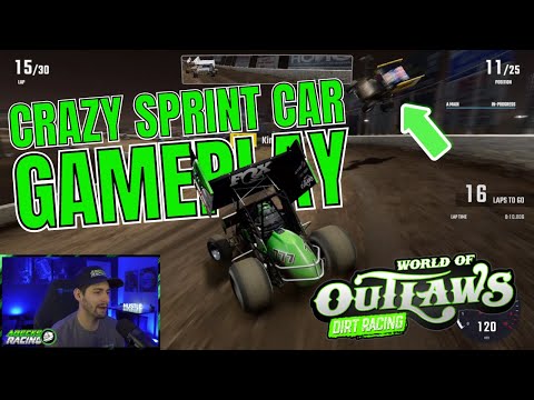 410 Sprint Car Gameplay in World of Outlaws Dirt Racing - YouTube