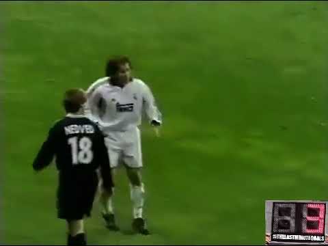 LATE GOAL of Luis Figo (Real Madrid) v SS Lazio at 89 ／ 2000-01 UCL GS MD1
