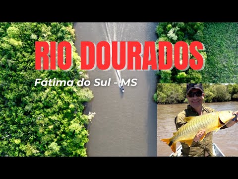 PESCARIA DE DOURADOS no rio mais preservado do Brasil. Rio Dourados - Fátima do Sul-MS