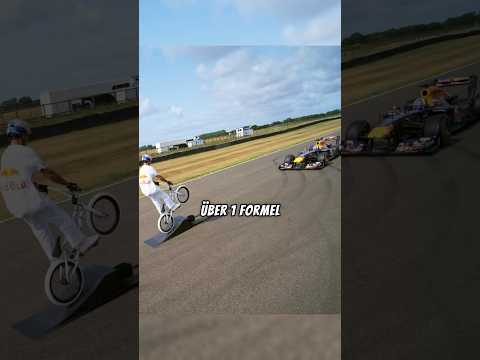 Uber a Formula 1 car by bike!