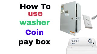 Coin Laundry converter for washer and dryers, with mobile phone payments using credit card.