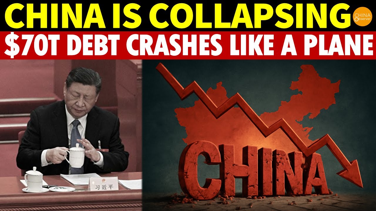IRREVERSIBLE! China Faces Collapse With $70 Trillion Debt, Like a Plane Heading Downwards